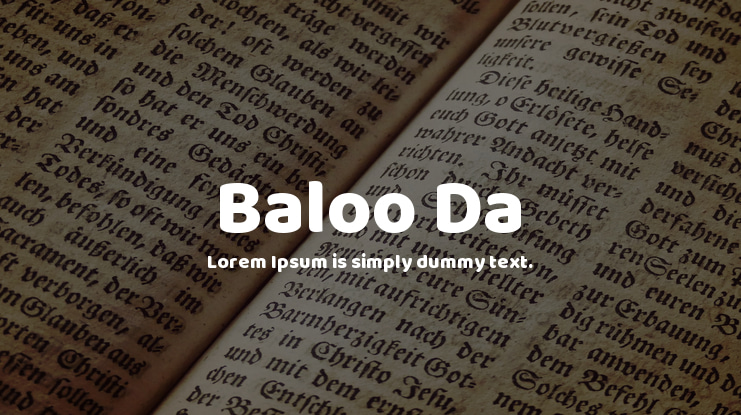 Baloo Da Font