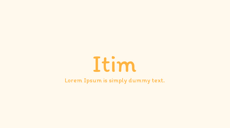 Itim Font