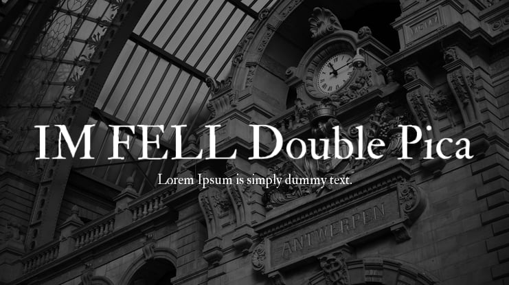 IM FELL Double Pica Font Family