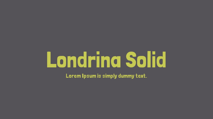 Londrina Solid Font Family