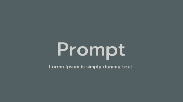 Prompt Font Family