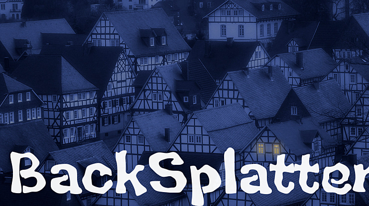 BackSplatter Font