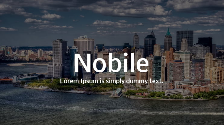 Nobile Font Family