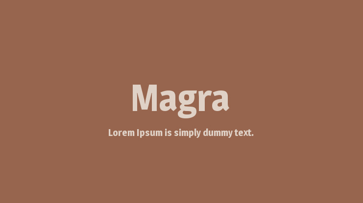 Magra Font Family
