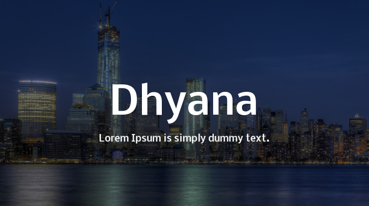 Dhyana Font Family