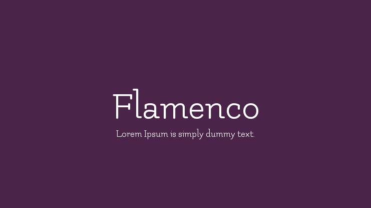 Flamenco Font Family