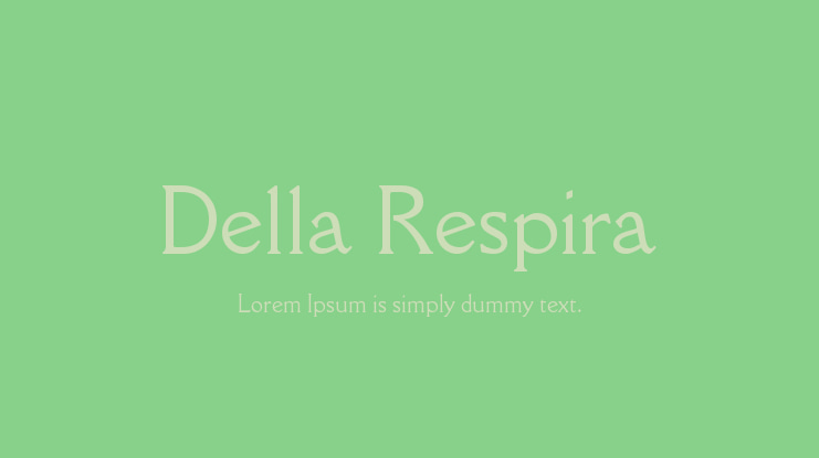 Della Respira Font