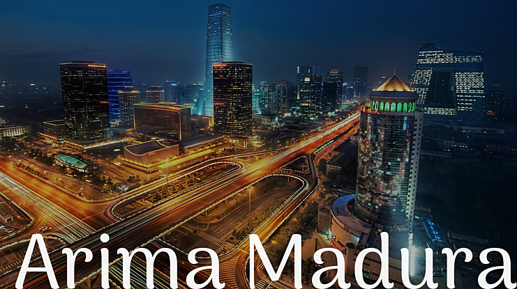 Arima Madurai Font Family