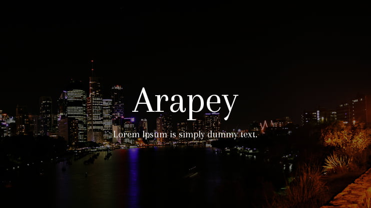 Arapey Font Family