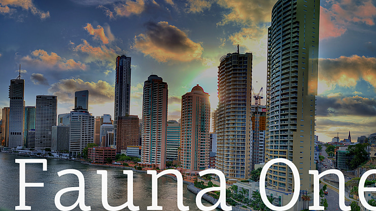 Fauna One Font Family