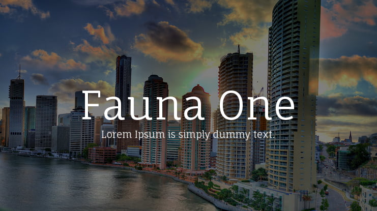Fauna One Font Family
