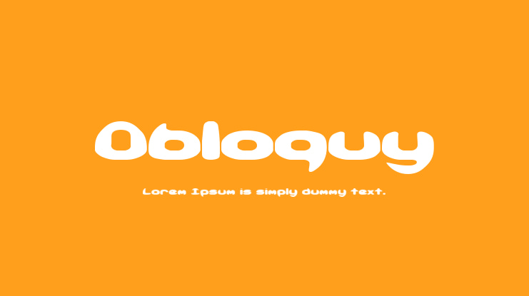 Obloquy Font Family