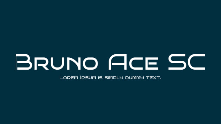 Bruno Ace SC Font