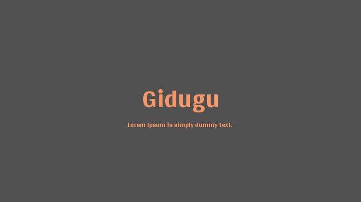 Gidugu Font
