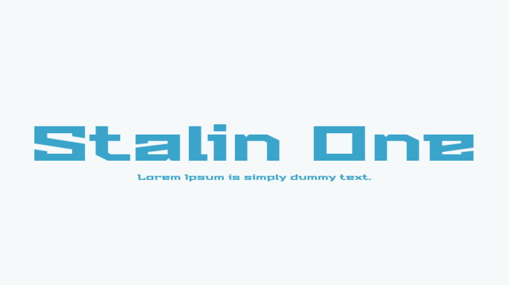 Stalin One Font