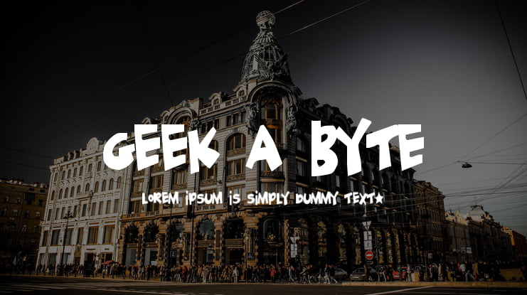 Geek a Byte Font