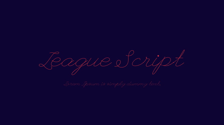 League Script Font Family