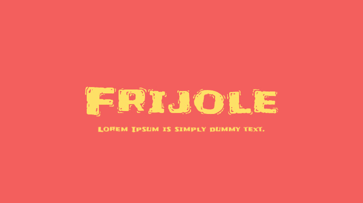 Frijole Font