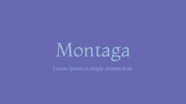 Montaga Font