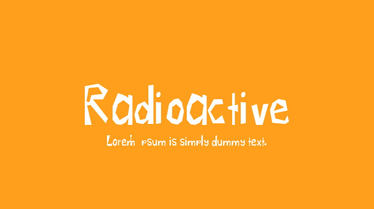 Radioactive Font