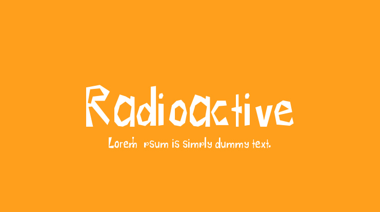 Radioactive Font