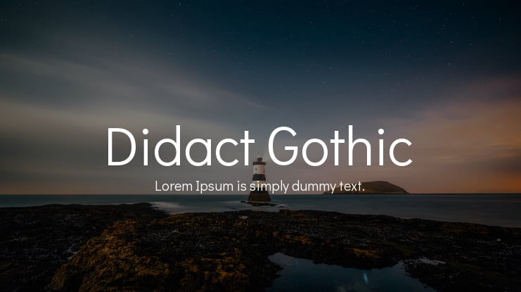 Didact Gothic Font Family