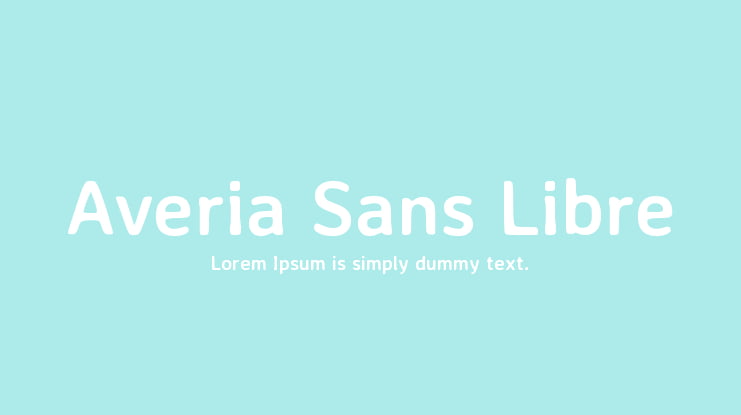 Averia Sans Libre Font Family