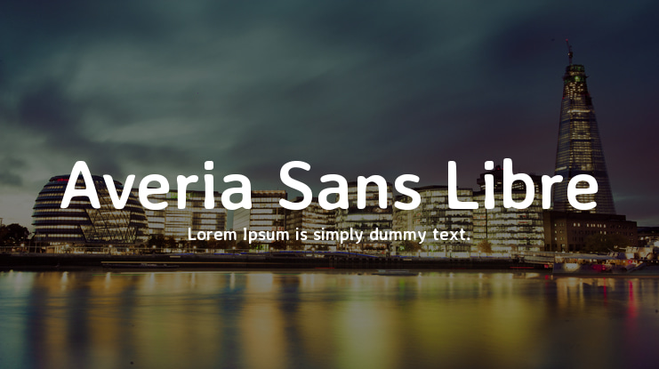 Averia Sans Libre Font Family