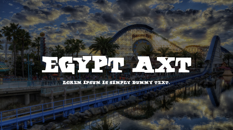 Egypt Axt Font