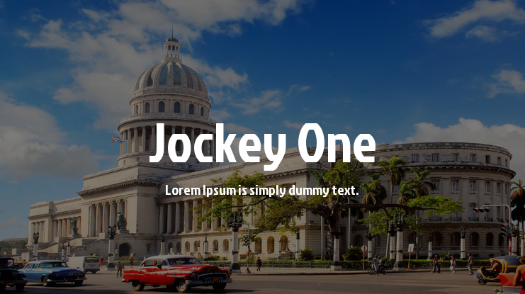 Jockey One Font
