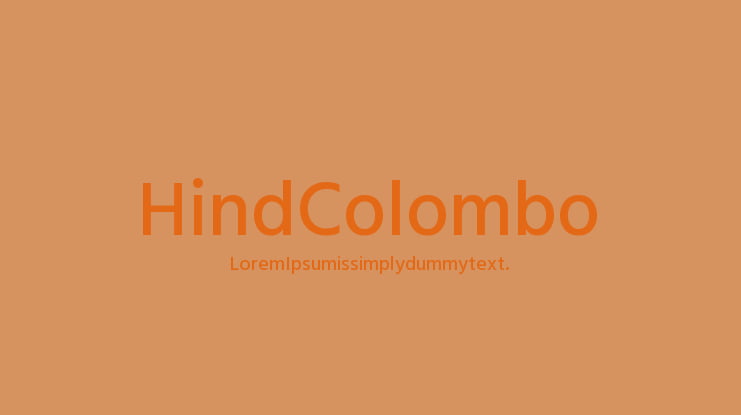 Hind Colombo Font Family