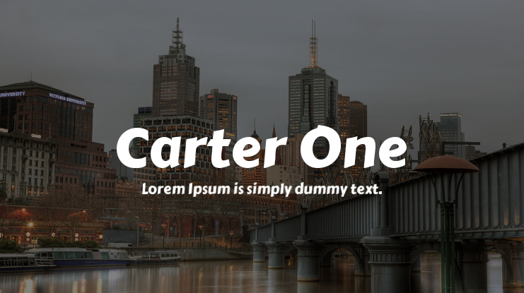 Carter One Font