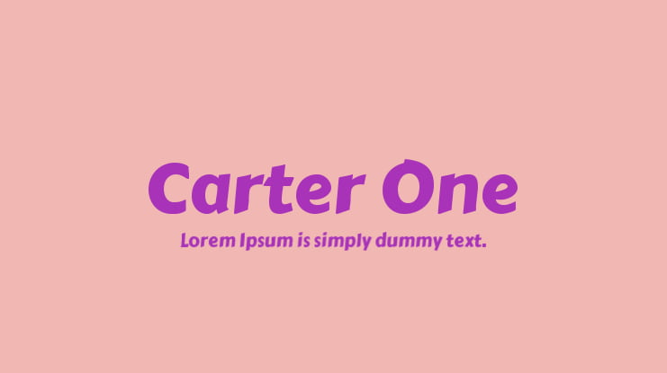 Carter One Font