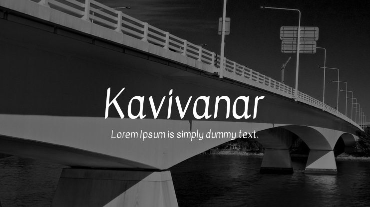 Kavivanar Font