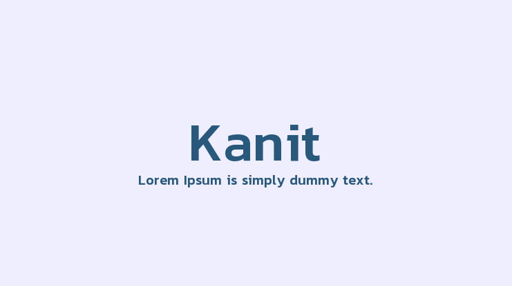 Kanit Font Family