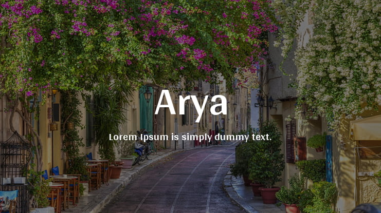Arya Font Family