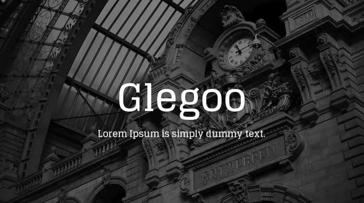 Glegoo Font Family