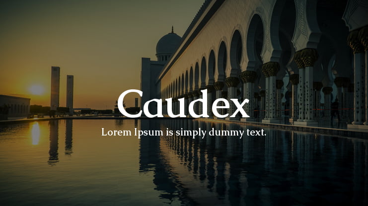 Caudex Font Family