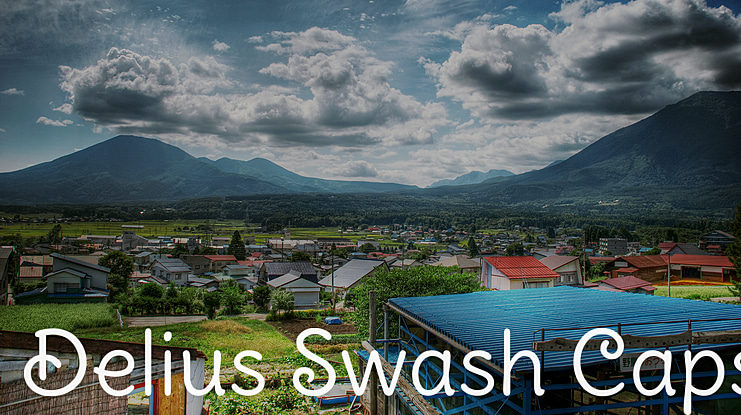 Delius Swash Caps Font