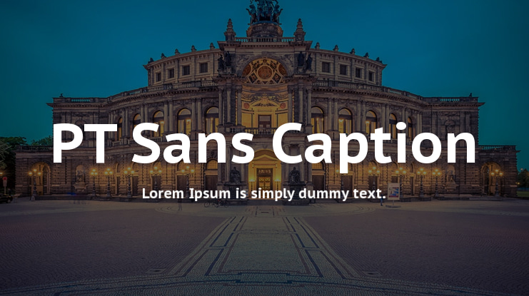 PT Sans Caption Font Family