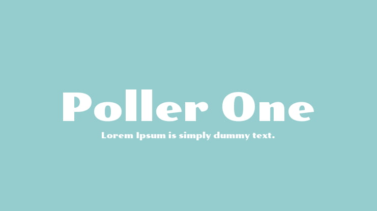 Poller One Font