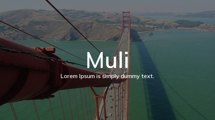 Muli Font Family