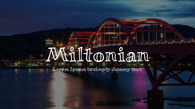 Miltonian Font