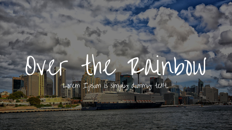 Over the Rainbow Font