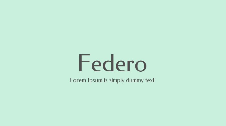Federo Font