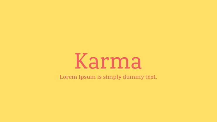 Karma Font Family