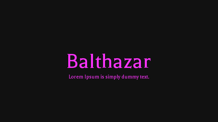 Balthazar Font