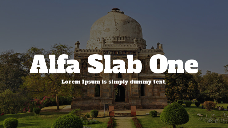 Alfa Slab One Font