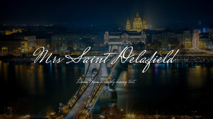 Mrs Saint Delafield Font Family
