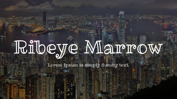 Ribeye Marrow Font
